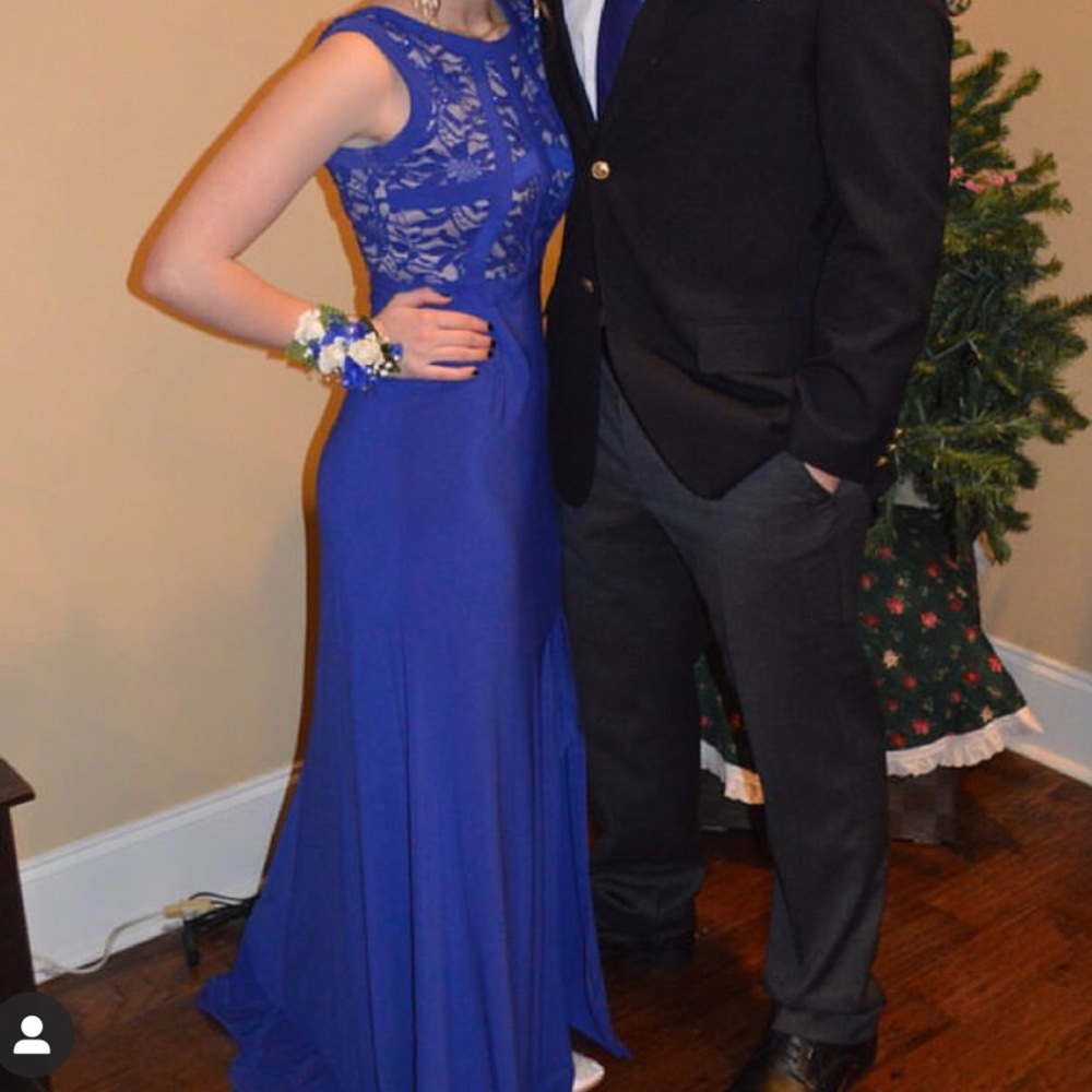 Beautiful royal blue formal dress